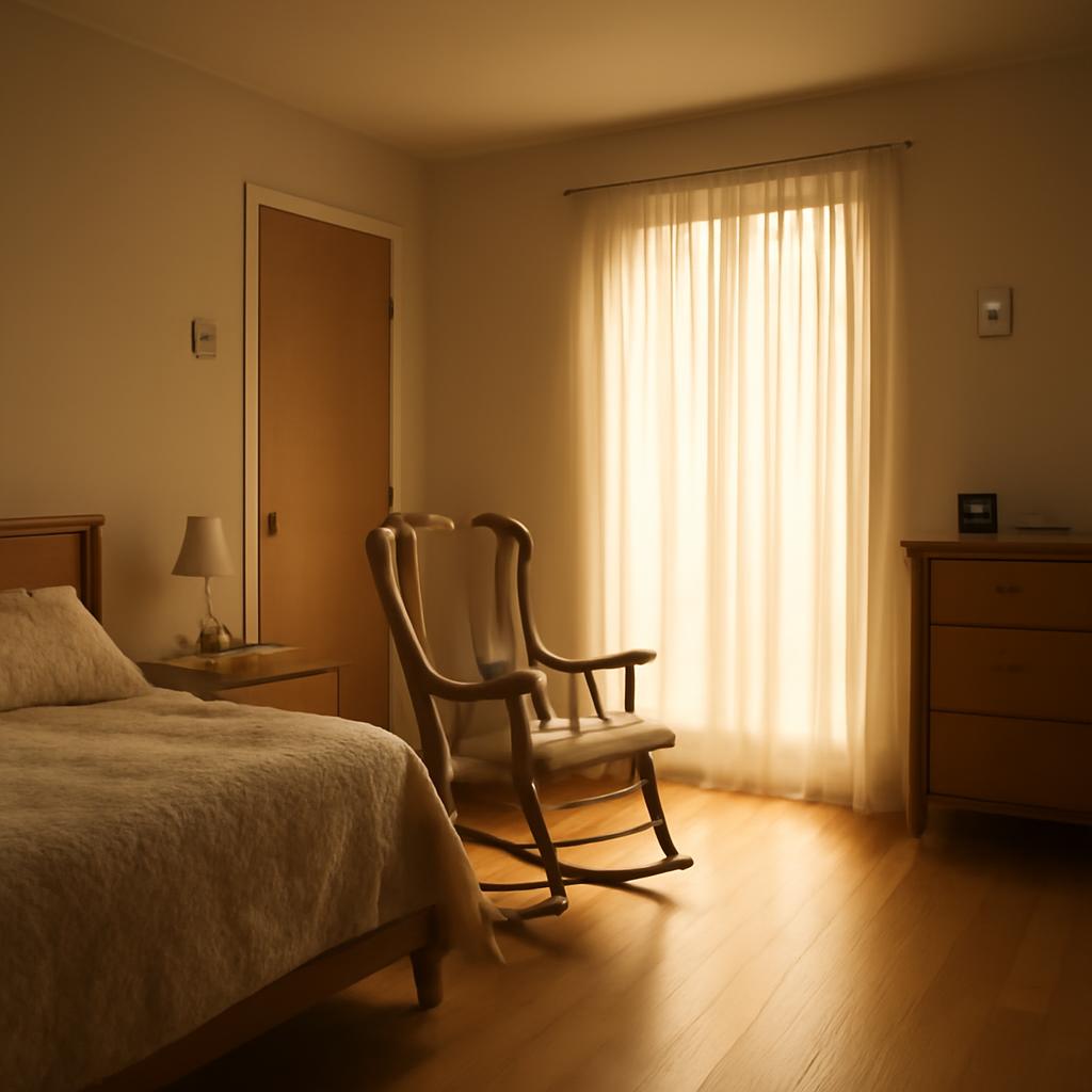 Датчики мониторинга в комнате пожилого человека